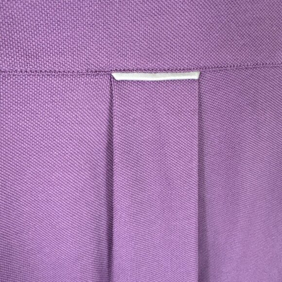 Fabletics Men's L The Dash Short Sleeve Button Up Shirt Purple Knit NWT - Picture 9 of 15